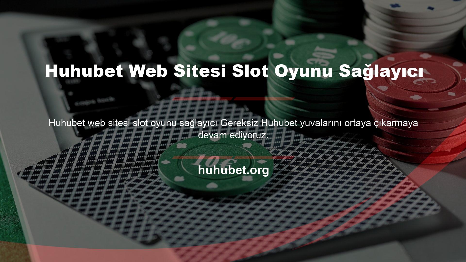 Huhubet Web Sitesi Slot Oyunu Sağlayıcı